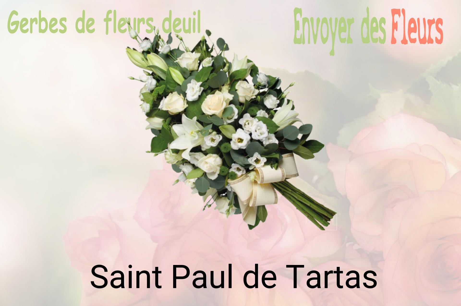 Gerbe de fleurs de deuil livrée à Saint-Paul-de-Tartas